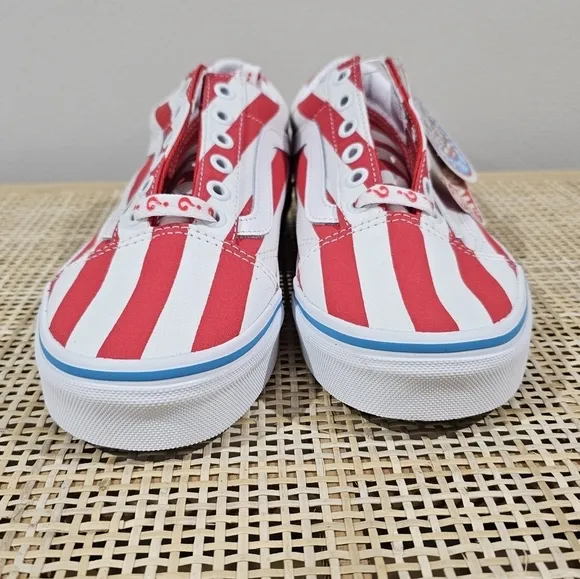 Vans Old Skool, (Where's Waldo?) International Stripes, Unisex M5.5, W7, NWT
