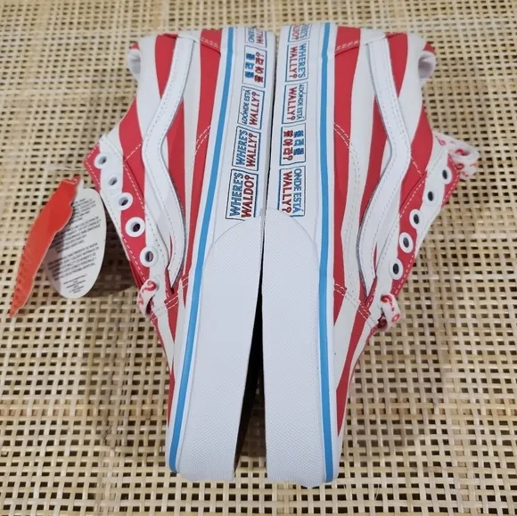 Vans Old Skool, (Where's Waldo?) International Stripes, Unisex M5.5, W7, NWT