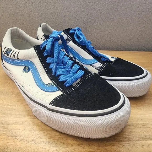 Vans Old Skool x Cali Thornhil Dewitt Social Disaster Skate Shoes Mens Sz 9
