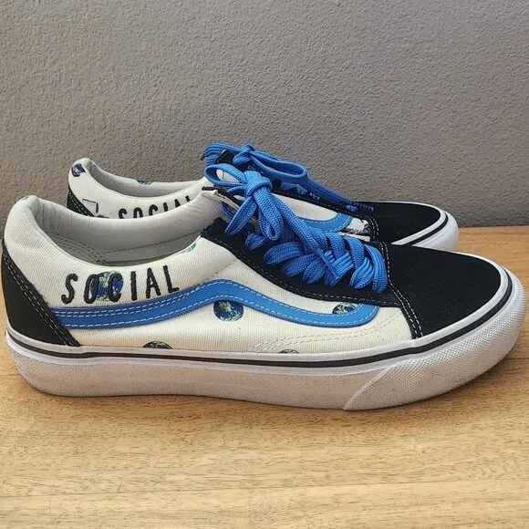 Vans Old Skool x Cali Thornhil Dewitt Social Disaster Skate Shoes Mens Sz 9