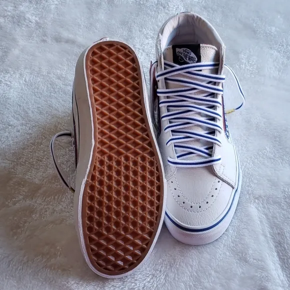 Vans patriotic colors high tops men shoes nwt