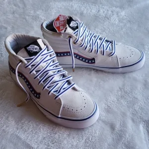 Vans patriotic colors high tops men shoes nwt