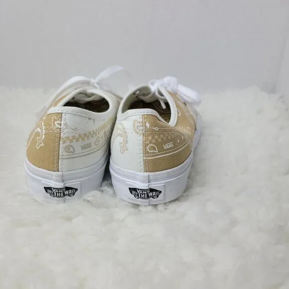 Vans Peace Paisley VN0A5KRDATI Women' Shoes Size 6.5 Beige Skate Sneaker Shoes