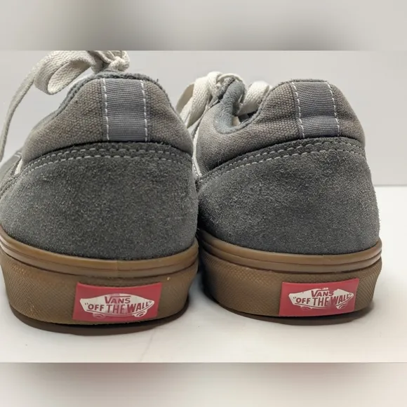 Vans Pewter Gum Gray Seldan Suede Low Pro Mens Sneakers Size 6.5