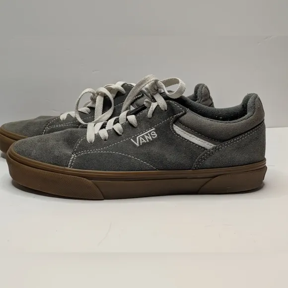 Vans Pewter Gum Gray Seldan Suede Low Pro Mens Sneakers Size 6.5