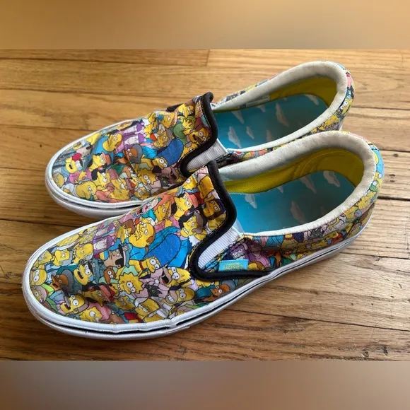 Vans Simpsons Slip-On Shoes size 8 men’s or 9.5 women’s.