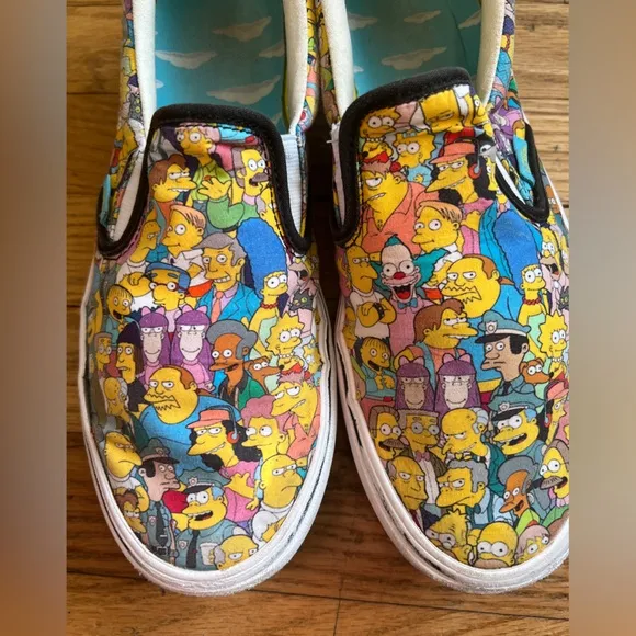 Vans Simpsons Slip-On Shoes size 8 men’s or 9.5 women’s.