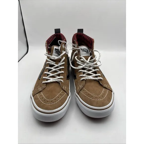 VANS Sk8-Hi MTE-1 Plaid Brown Size 7M