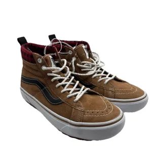 VANS Sk8-Hi MTE-1 Plaid Brown Size 7M