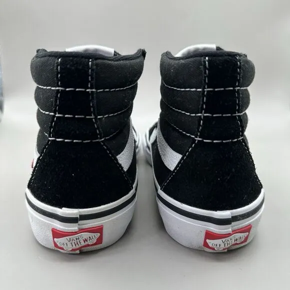 Vans Sk8-Hi Pro Classics Skate Shoes Sneakers Black/White Suede Mens Size 4.5