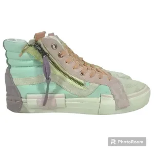Vans Sk8-Hi Reissue CAP Pastel Skate Shoes Color Block High Top Zip Womens 8.5
