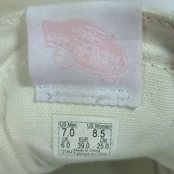 Vans Sk8-Hi Reissue CAP Pastel Skate Shoes Color Block High Top Zip Womens 8.5