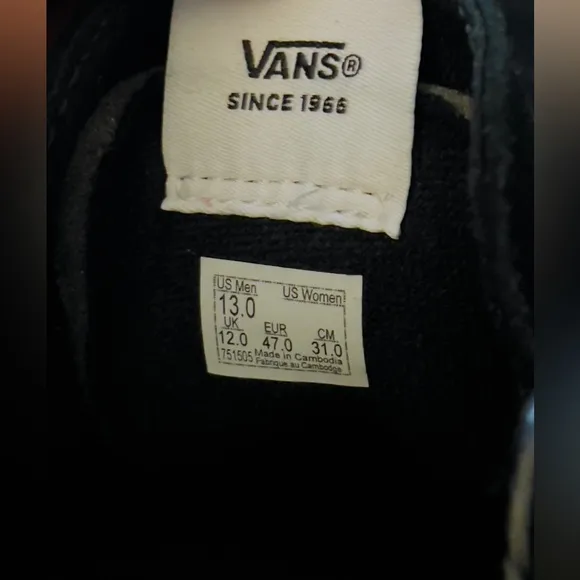 VANS Sk8-low Premium Leather Shoes (black/gum) size 13 men’s New
