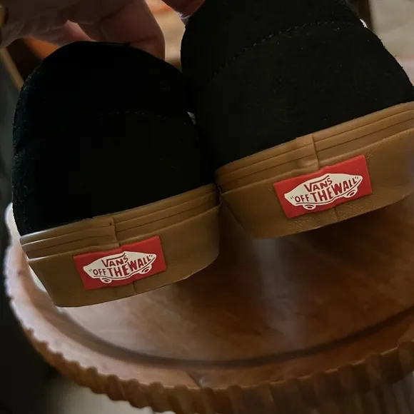 VANS Sk8-low Premium Leather Shoes (black/gum) size 13 men’s New