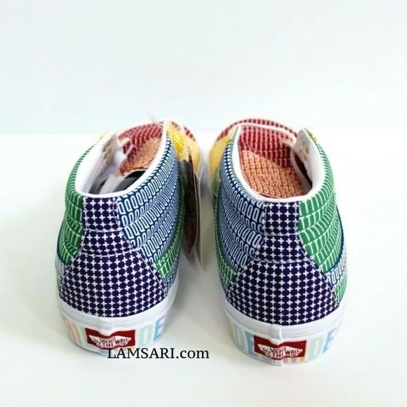 VANS SK8-Mid Pride Skate Shoes Size Men 7.5/ Women 9.0 Multi/White