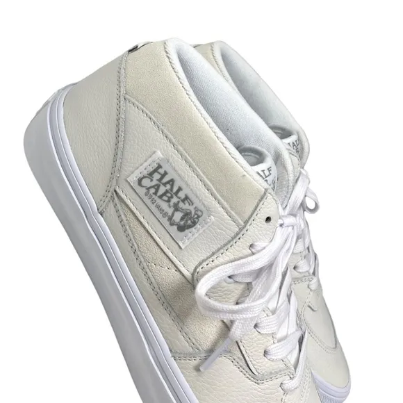 VANS Skate Half Cab Daz Shoes Women's Sneakers Mid Top Leather White VN0A5FCDWWW