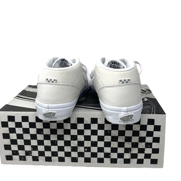 VANS Skate Half Cab Daz Shoes Women's Sneakers Mid Top Leather White VN0A5FCDWWW