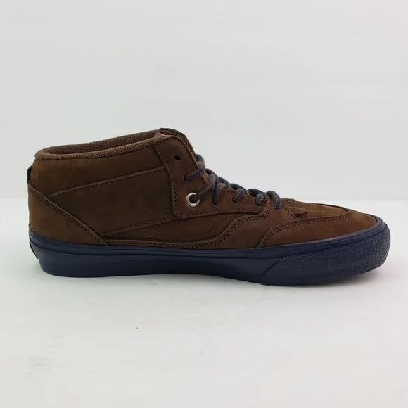 Vans Skate Half Cab Nick Michel Mens Sz 7.5 Brown Navy Suede Skate Sneaker Shoes