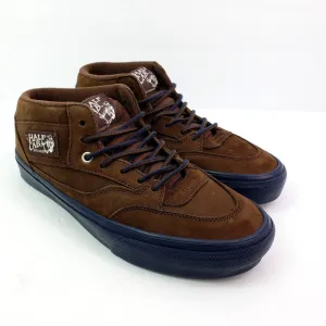 Vans Skate Half Cab Nick Michel Mens Sz 7.5 Brown Navy Suede Skate Sneaker Shoes
