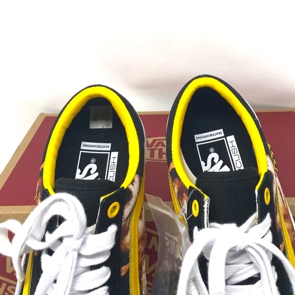 VANS Skate Old Skool Bruce Lee Shoes Low Black Women's Suede Canvas VN0A5FCBY23