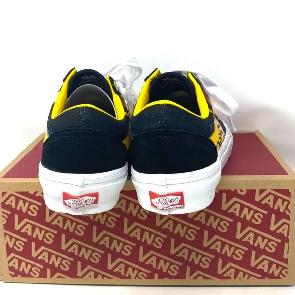 VANS Skate Old Skool Bruce Lee Shoes Low Black Women's Suede Canvas VN0A5FCBY23