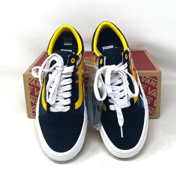 VANS Skate Old Skool Bruce Lee Shoes Low Black Women's Suede Canvas VN0A5FCBY23