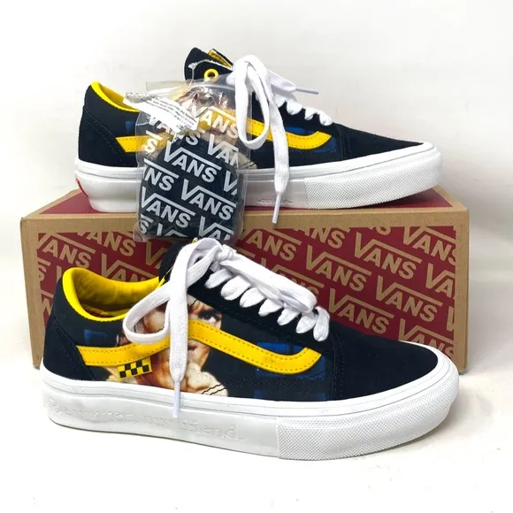 VANS Skate Old Skool Bruce Lee Shoes Low Black Women's Suede Canvas VN0A5FCBY23