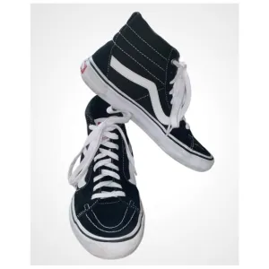 VANS SKATE SK8-HI SHOES ~ Men’s 6.5 ~ Black &amp; White