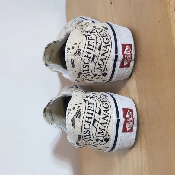 Vans Slip-On Harry Potter Marauders Map Graphic Sneakers Shoes