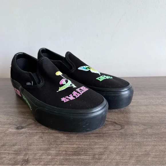 Vans Slip On Stackform Platform Awaken Desire Glow in the Dark Size 9.5 or 8