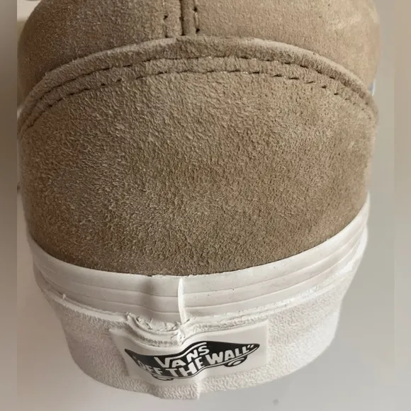 Vans sneakers Old Skool low tops lace up shoes leather and fabric upper khaki