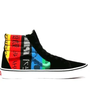 Vans spirit hi top red and black