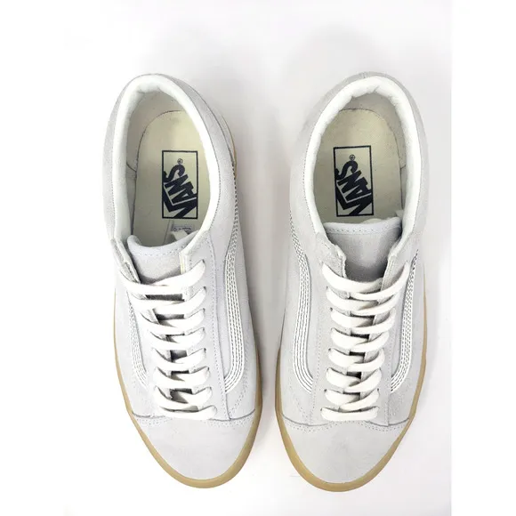 Vans Style 36 Men's Sz 8.5 Light Gray Suede Retro Skate Shoes Low Top Sneakers