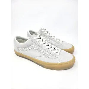 Vans Style 36 Men's Sz 8.5 Light Gray Suede Retro Skate Shoes Low Top Sneakers