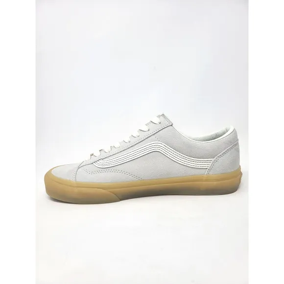 Vans Style 36 Men's Sz 8.5 Light Gray Suede Retro Skate Shoes Low Top Sneakers