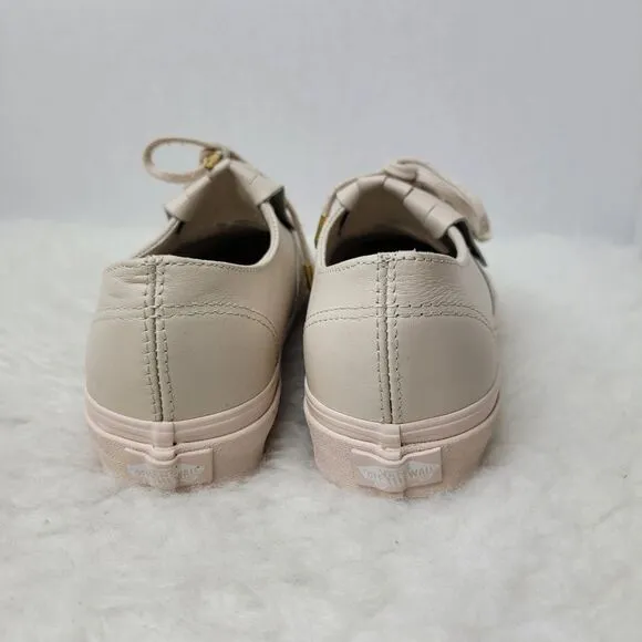 Vans Tan Fringe Leather Low Top Skate Women's Sneakers Shoes Size 6.5