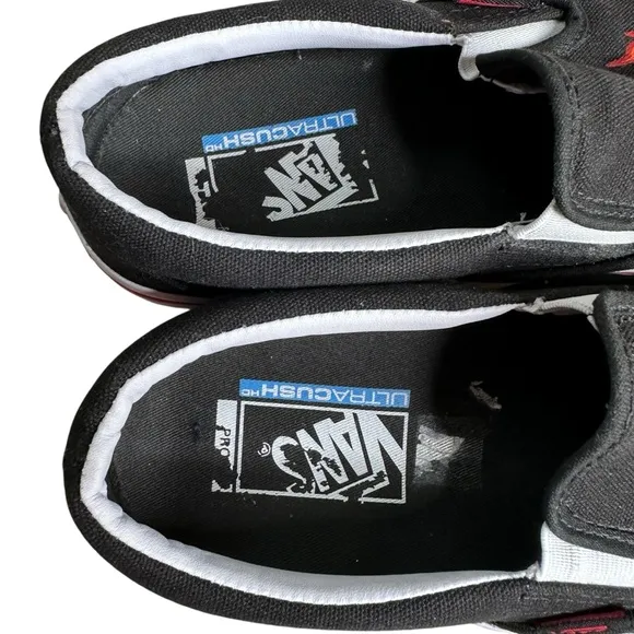 Vans Ultracush THRASHER Flames Men’s Slip-On Skate Shoes. Size 7