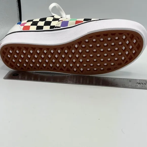Vans Unisex Adult Skate Shoes Multicolor 721356 Checkered Lace Up M 4 W 5.5 New‎