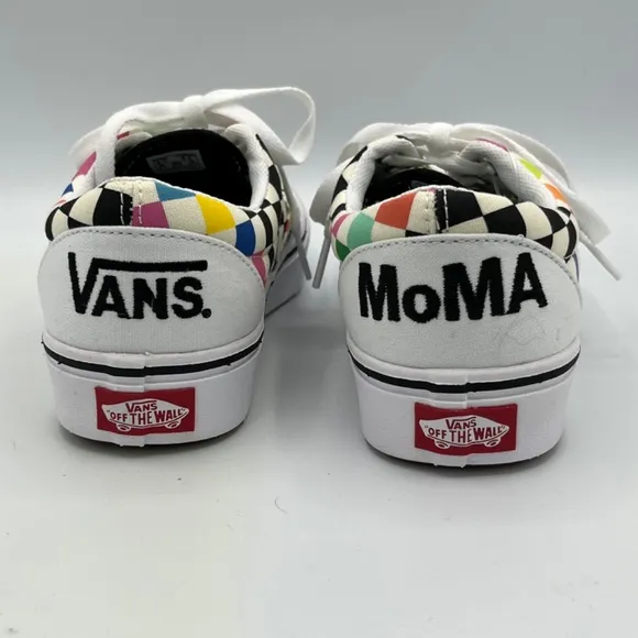 Vans Unisex Adult Skate Shoes Multicolor 721356 Checkered Lace Up M 4 W 5.5 New‎
