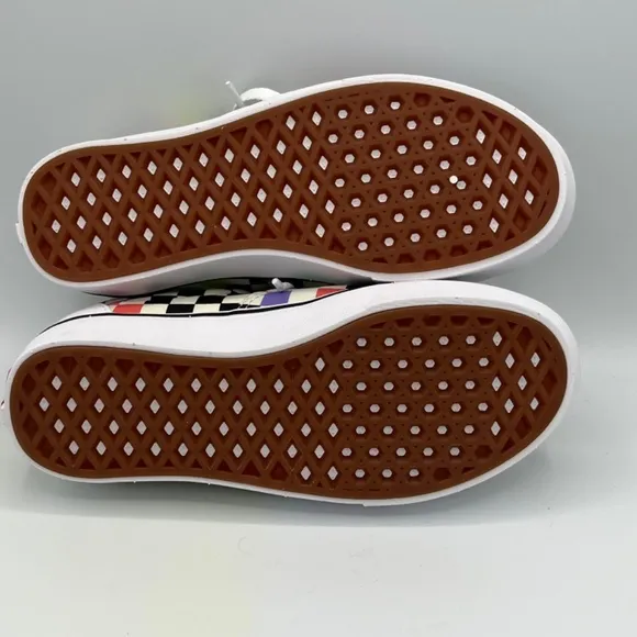 Vans Unisex Adult Skate Shoes Multicolor 721356 Checkered Lace Up M 4 W 5.5 New‎