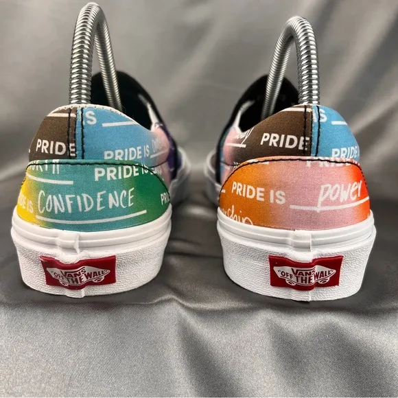 Vans Unisex Pride Is Rainbow Slip On Shoes Mens 7.5 / Womens 9 #LGBTQIA Sneakers
