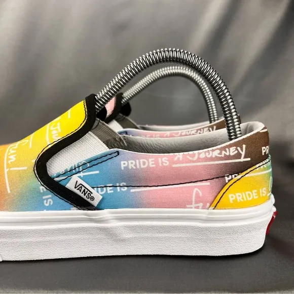 Vans Unisex Pride Is Rainbow Slip On Shoes Mens 7.5 / Womens 9 #LGBTQIA Sneakers