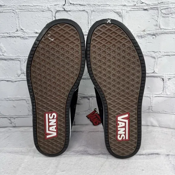 Vans Widow Mens Size 7 Mythical Tiger Fat Tongue Skate Shoes Black White Rare
