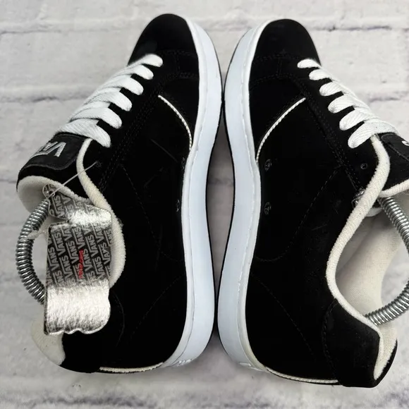 Vans Widow Mens Size 7 Mythical Tiger Fat Tongue Skate Shoes Black White Rare