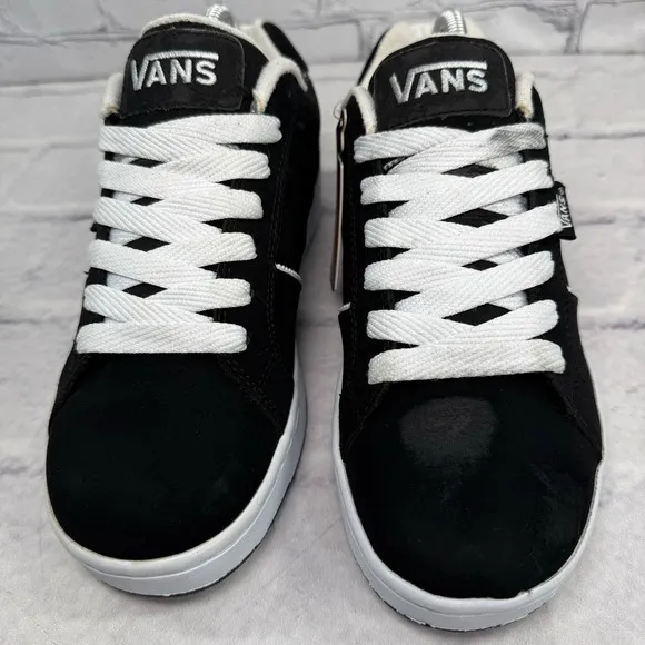 Vans Widow Mens Size 7 Mythical Tiger Fat Tongue Skate Shoes Black White Rare
