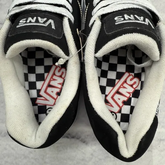 Vans Widow Mens Size 7 Mythical Tiger Fat Tongue Skate Shoes Black White Rare