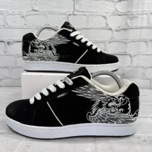 Vans Widow Mens Size 7 Mythical Tiger Fat Tongue Skate Shoes Black White Rare