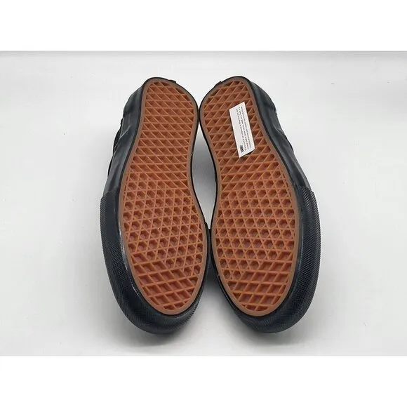 Vans Womens Slip On Skateboarding Shoes Black Leopard Print Size 7