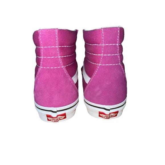 Vans Women’s Sz 7  Hi Dewberry Purple Suede True White Skate Shoes VN0A4BV68ZP