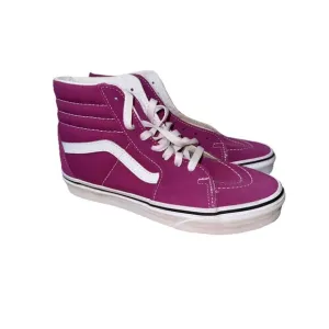 Vans Women’s Sz 7  Hi Dewberry Purple Suede True White Skate Shoes VN0A4BV68ZP